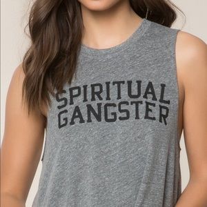 Spiritual Gangster Varsity crop! Size Xs.